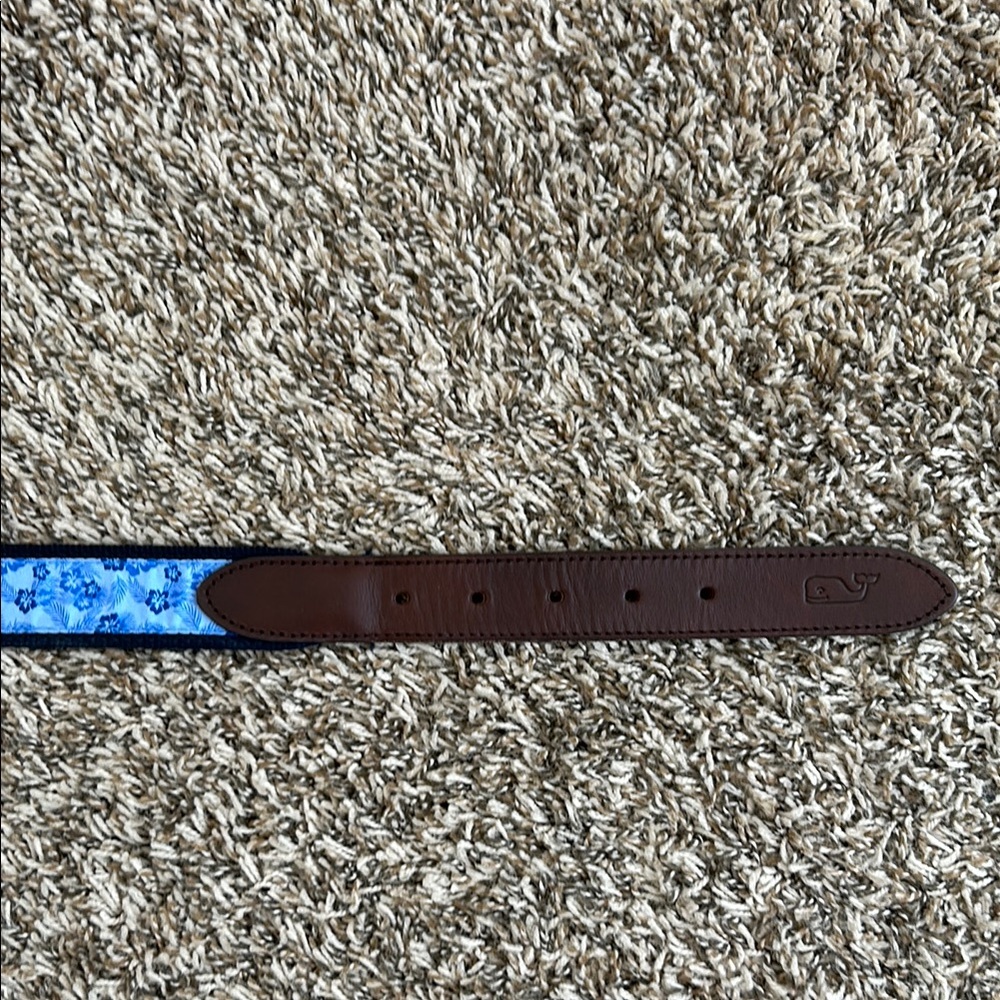Vineyard Vines Blue Floral Belt